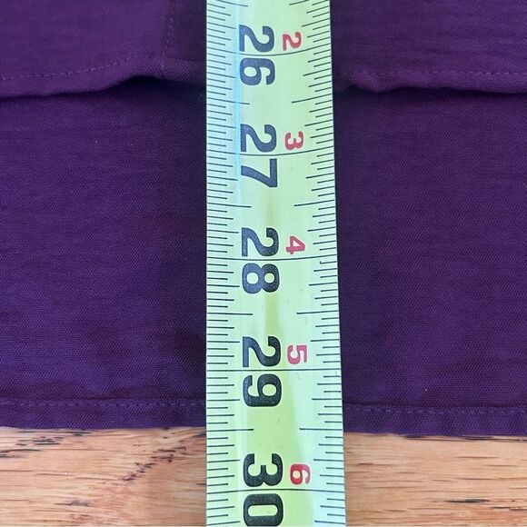 Tommy Hilfiger Womens Collared Button Up Shirt Wine Tasting Purple Size Medium - Picture 8 of 9